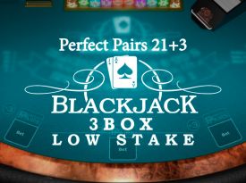Perfect Pairs 21+3 Blackjack (3 Box) Low Stakes